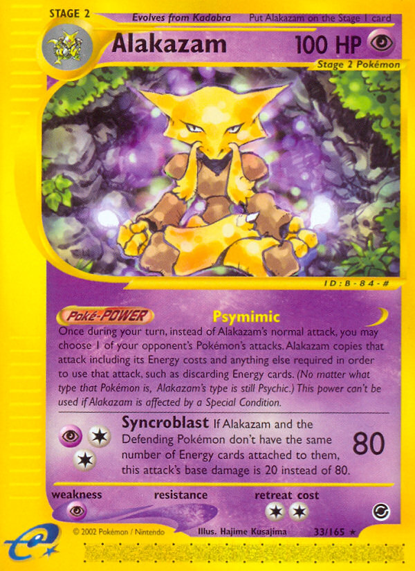 Alakazam (33/165) [Expedition: Base Set] | Exor Games Bridgewater