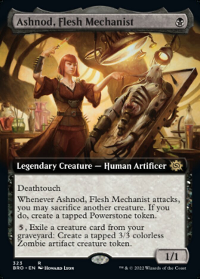 Ashnod, Flesh Mechanist (Extended Art) [The Brothers' War] | Exor Games Bridgewater