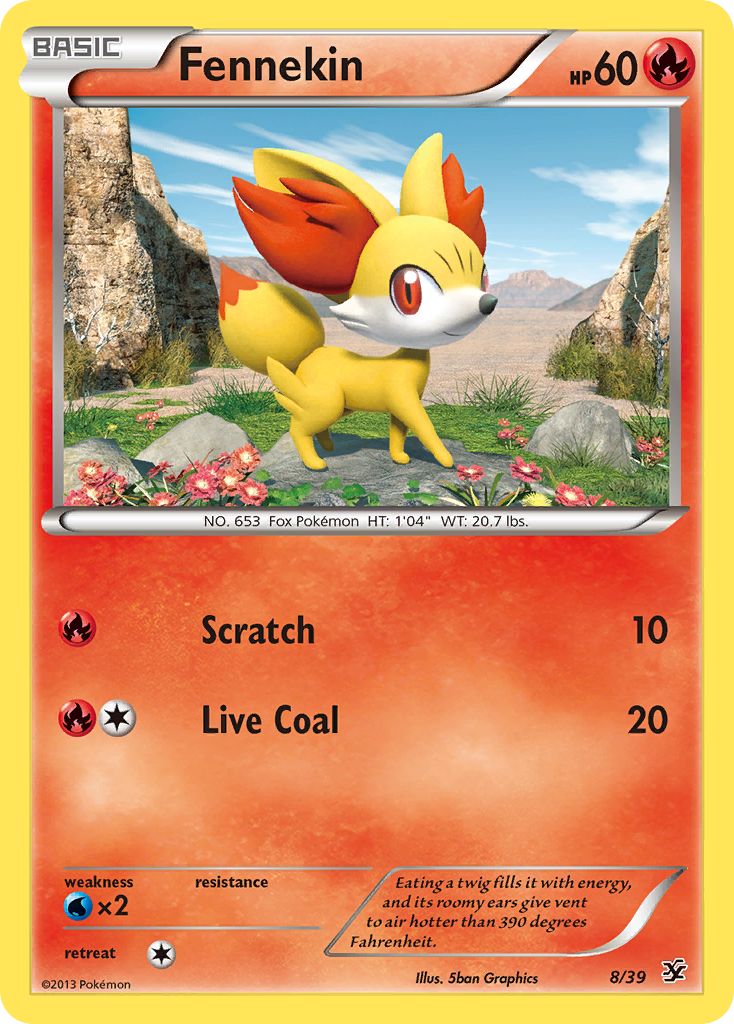 Fennekin (8/39) [XY: Kalos Starter Set] | Exor Games Bridgewater