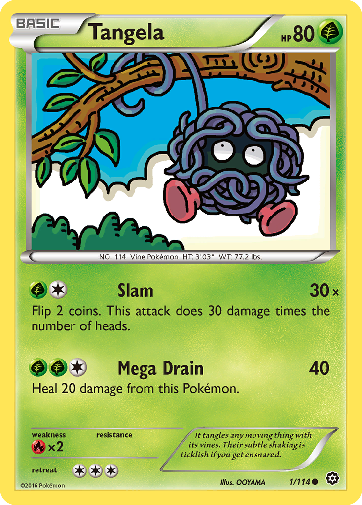 Tangela (1/114) [XY: Steam Siege] | Exor Games Bridgewater