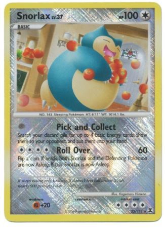 Snorlax (33/111) (League Promo) [Platinum: Rising Rivals] | Exor Games Bridgewater