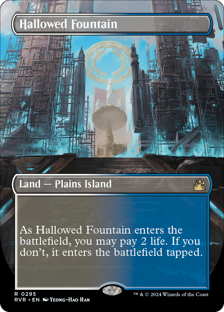 Hallowed Fountain (Borderless) [Ravnica Remastered] | Exor Games Bridgewater