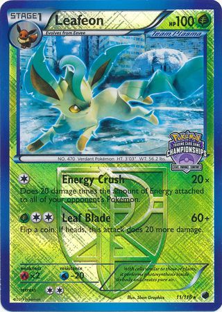 Leafeon (11/116) (States Championship Promo) [Black & White: Plasma Freeze] | Exor Games Bridgewater