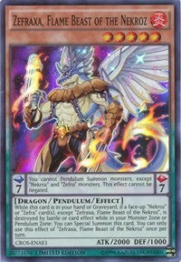 Zefraxa, Flame Beast of the Nekroz [CROS-ENAE1] Super Rare | Exor Games Bridgewater