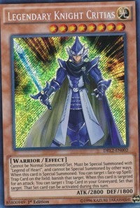 Legendary Knight Critias [DRL2-EN002] Secret Rare | Exor Games Bridgewater