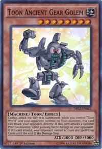 Toon Ancient Gear Golem [DRL2-EN022] Super Rare | Exor Games Bridgewater