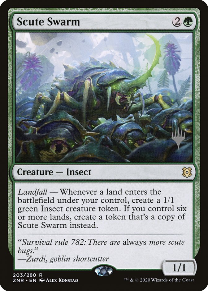 Scute Swarm (Promo Pack) [Zendikar Rising Promos] | Exor Games Bridgewater