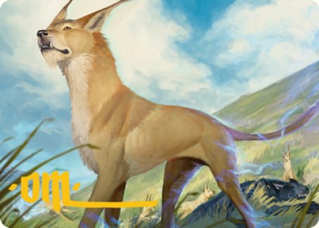 Blink Dog Art Card (Gold-Stamped Signature) [Dungeons & Dragons: Adventures in the Forgotten Realms Art Series] | Exor Games Bridgewater
