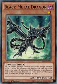 Black Metal Dragon [CORE-EN022] Common | Exor Games Bridgewater