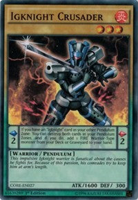 Igknight Crusader [CORE-EN027] Super Rare | Exor Games Bridgewater