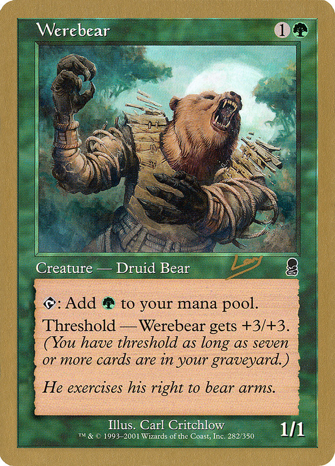 Werebear (Raphael Levy) [World Championship Decks 2002] | Exor Games Bridgewater