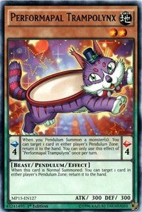 Performapal Trampolynx [MP15-EN127] Rare | Exor Games Bridgewater