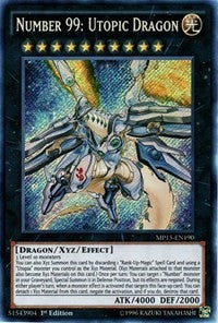 Number 99: Utopic Dragon [MP15-EN190] Secret Rare | Exor Games Bridgewater