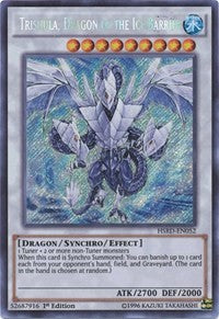 Trishula, Dragon of the Ice Barrier [HSRD-EN052] Secret Rare | Exor Games Bridgewater