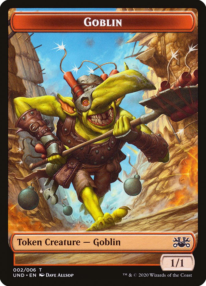 Goblin // Giant Teddy Bear Double-sided Token [Unsanctioned Tokens] | Exor Games Bridgewater