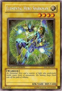 Elemental HERO Sparkman [EHC2-EN001] Secret Rare | Exor Games Bridgewater