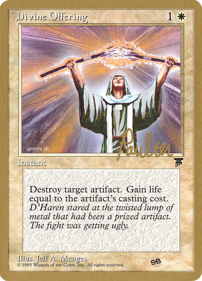 Divine Offering (Preston Poulter) (SB) [Pro Tour Collector Set] | Exor Games Bridgewater