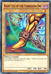 Right Leg of the Forbidden One (A) [YGLD-ENA18] Ultra Rare | Exor Games Bridgewater