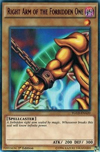 Right Arm of the Forbidden One (A) [YGLD-ENA20] Ultra Rare | Exor Games Bridgewater