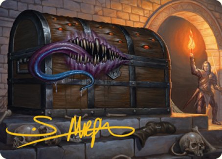 Mimic Art Card (Gold-Stamped Signature) [Dungeons & Dragons: Adventures in the Forgotten Realms Art Series] | Exor Games Bridgewater