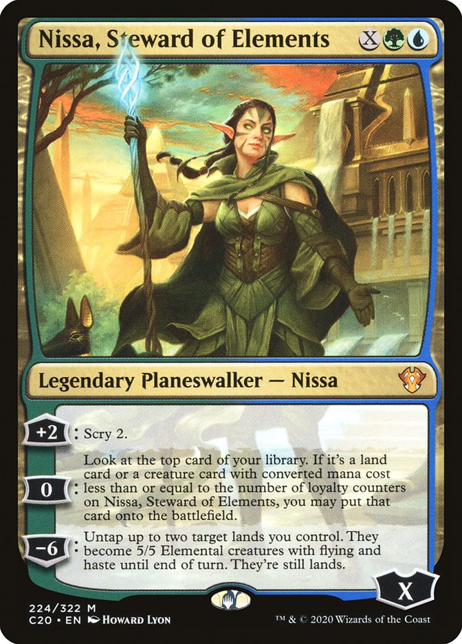 Nissa, Steward of Elements [Commander 2020] | Exor Games Bridgewater