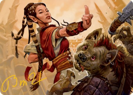 Half-Elf Monk Art Card (Gold-Stamped Signature) [Dungeons & Dragons: Adventures in the Forgotten Realms Art Series] | Exor Games Bridgewater