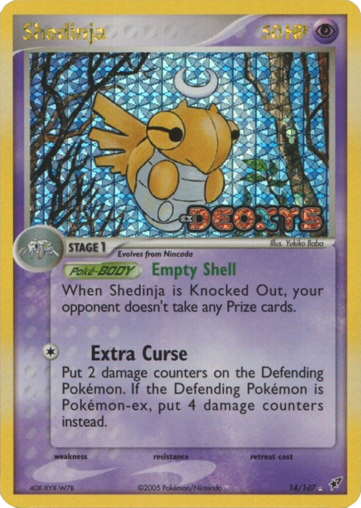 Shedinja (14/107) (Stamped) [EX: Deoxys] | Exor Games Bridgewater