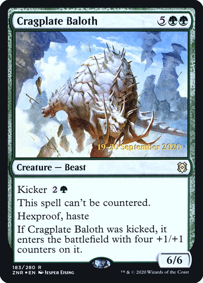 Cragplate Baloth  [Zendikar Rising Prerelease Promos] | Exor Games Bridgewater