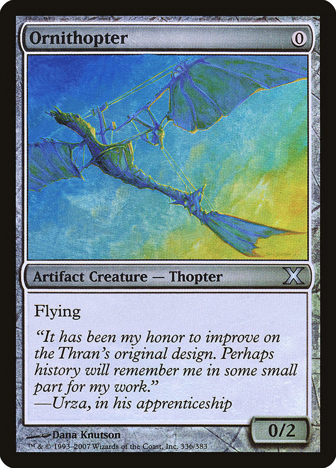 Ornithopter (Premium Foil) [Tenth Edition] | Exor Games Bridgewater