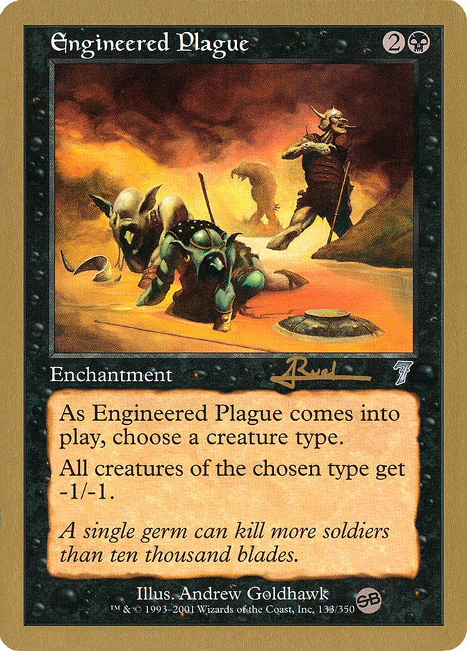 Engineered Plague (Antoine Ruel) (SB) [World Championship Decks 2001] | Exor Games Bridgewater