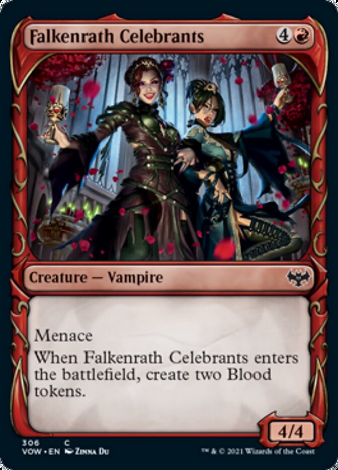 Falkenrath Celebrants (Showcase Fang Frame) [Innistrad: Crimson Vow] | Exor Games Bridgewater