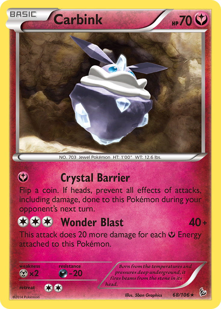 Carbink (68/106) (Theme Deck Exclusive) [XY: Flashfire] | Exor Games Bridgewater