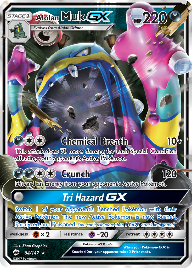 Alolan Muk GX (84/147) [Sun & Moon: Burning Shadows] | Exor Games Bridgewater