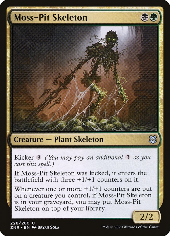 Moss-Pit Skeleton [Zendikar Rising] | Exor Games Bridgewater
