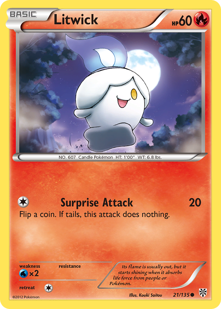 Litwick (21/135) [Black & White: Plasma Storm] | Exor Games Bridgewater