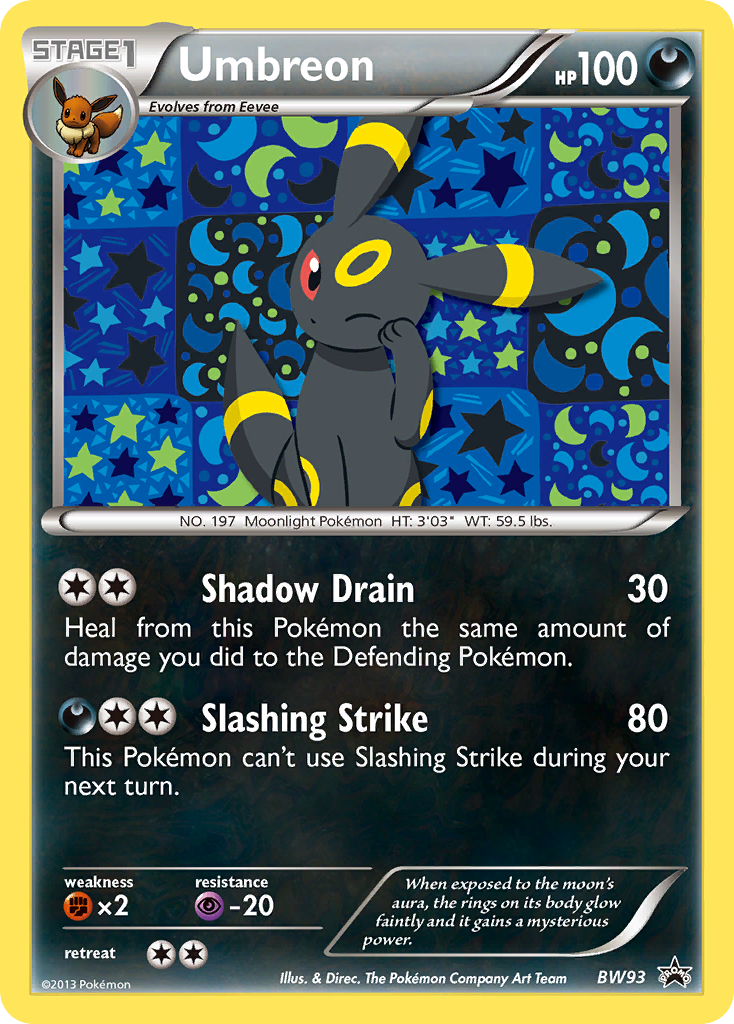 Umbreon (BW93) [Black & White: Black Star Promos] | Exor Games Bridgewater