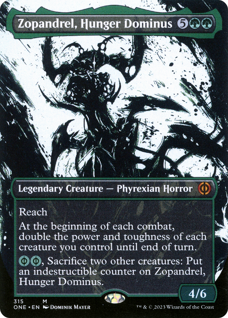 Zopandrel, Hunger Dominus (Borderless Ichor) [Phyrexia: All Will Be One] | Exor Games Bridgewater