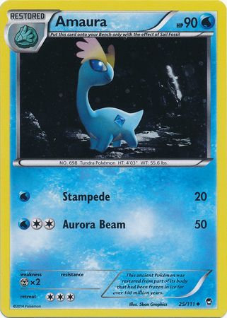 Amaura (25/111) (Cosmos Holo) [XY: Furious Fists] | Exor Games Bridgewater