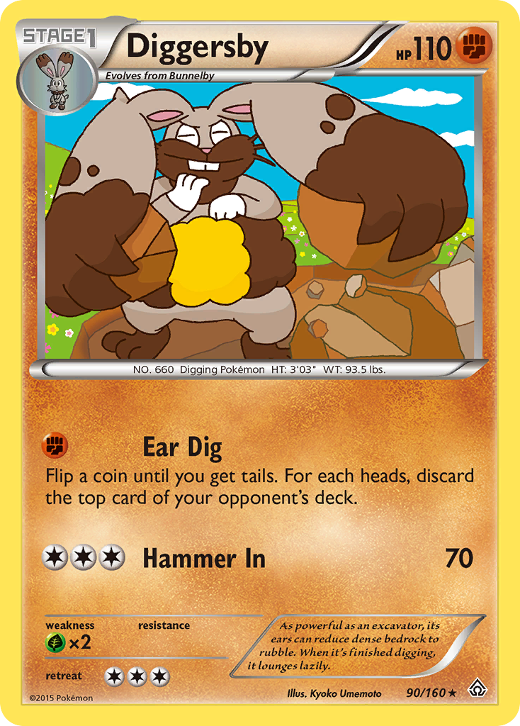 Diggersby (90/160) [XY: Primal Clash] | Exor Games Bridgewater