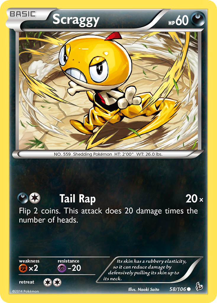 Scraggy (58/106) [XY: Flashfire] | Exor Games Bridgewater