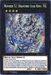 Number 52: Diamond Crab King [WIRA-EN050] Secret Rare | Exor Games Bridgewater