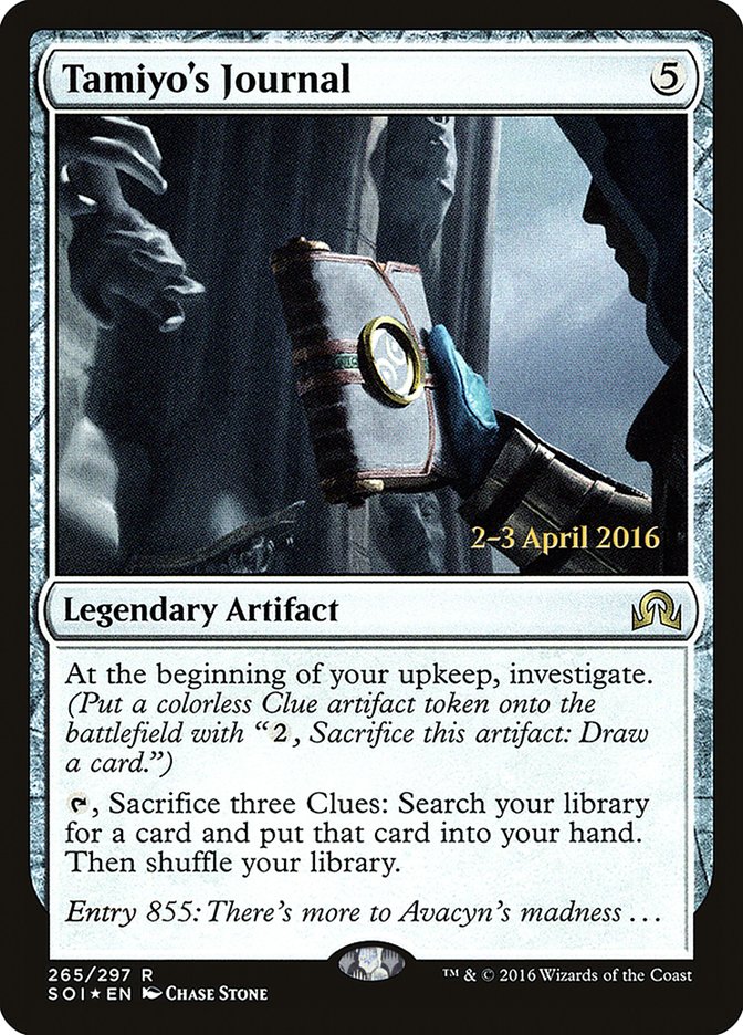 Tamiyo's Journal [Shadows over Innistrad Prerelease Promos] | Exor Games Bridgewater