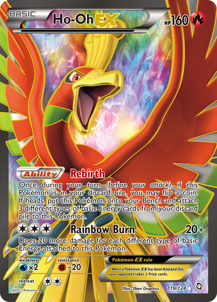 Ho-Oh EX (119/124) [Black & White: Dragons Exalted] | Exor Games Bridgewater