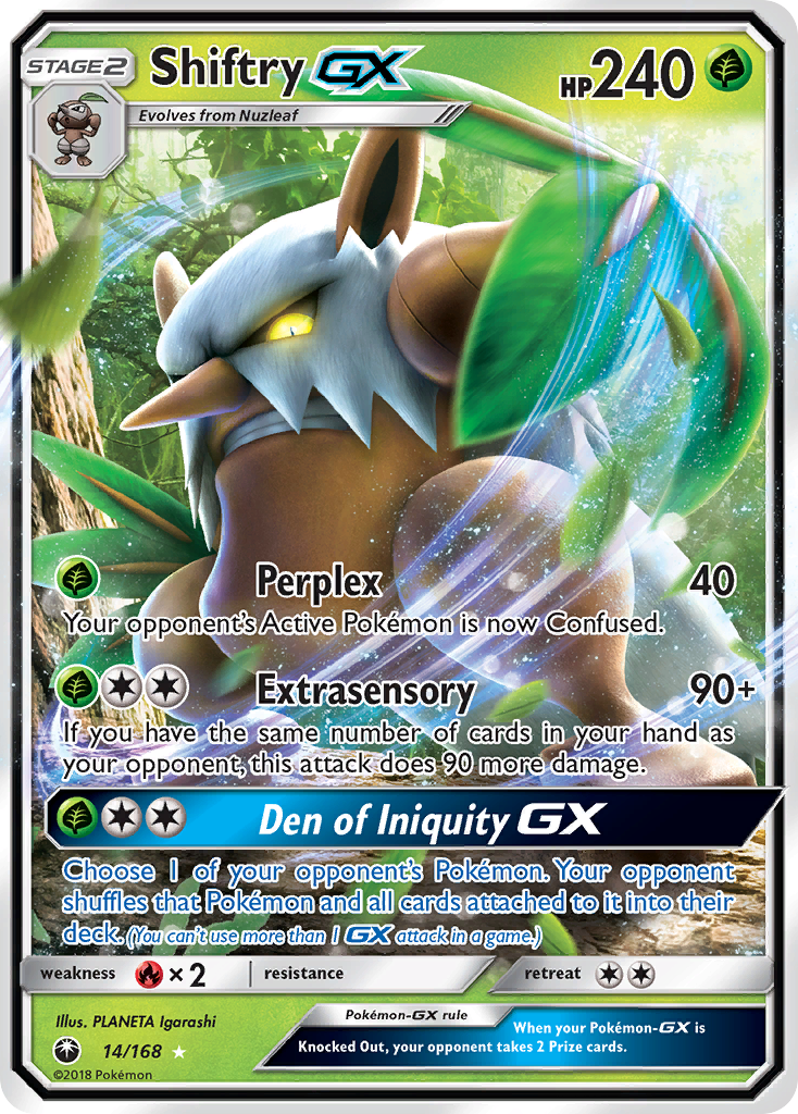 Shiftry GX (14/168) [Sun & Moon: Celestial Storm] | Exor Games Bridgewater