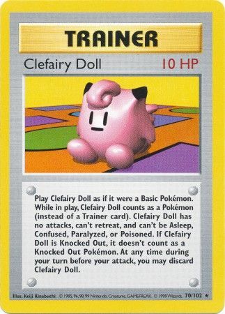 Clefairy Doll (70/102) [Base Set Shadowless Unlimited] | Exor Games Bridgewater