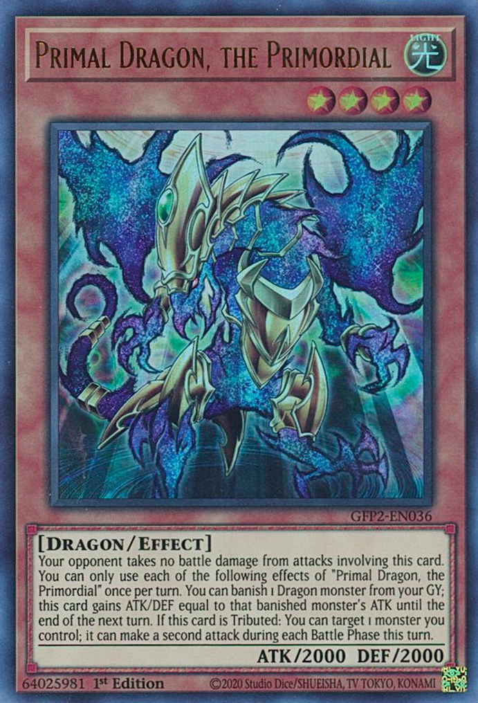 Primal Dragon, the Primordial [GFP2-EN036] Ultra Rare | Exor Games Bridgewater