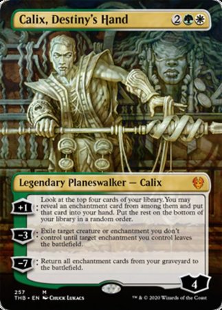 Calix, Destiny's Hand (Borderless) [Theros Beyond Death] | Exor Games Bridgewater