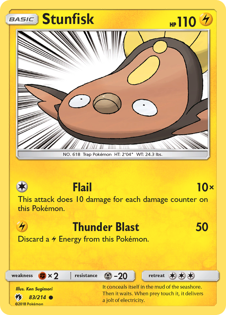 Stunfisk (83/214) [Sun & Moon: Lost Thunder] | Exor Games Bridgewater