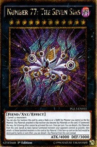 Number 77: The Seven Sins [PGL3-EN011] Gold Secret Rare | Exor Games Bridgewater