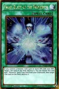 Frost Blast of the Monarchs [PGL3-EN012] Gold Secret Rare | Exor Games Bridgewater